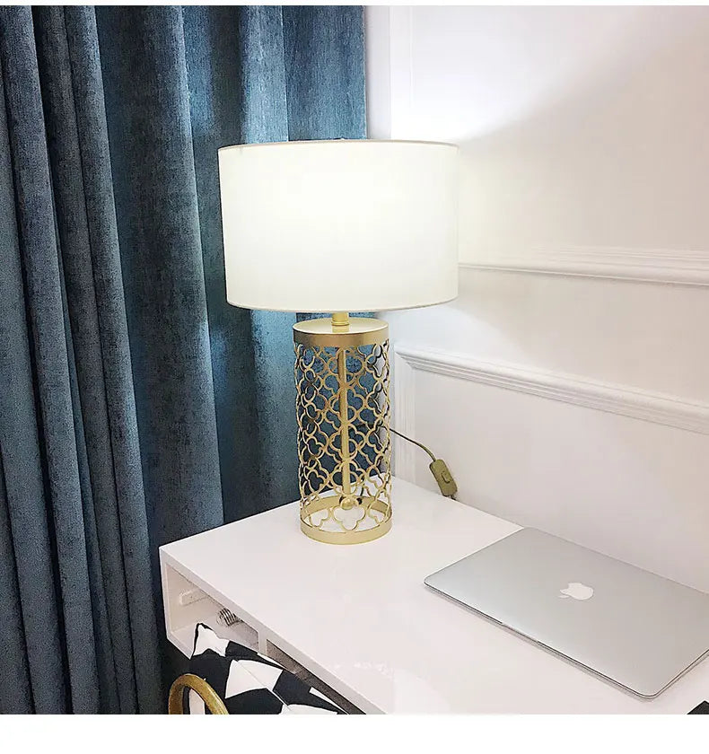 Golden Hollow Table Lamp