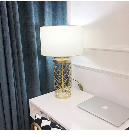 Golden Hollow Table Lamp