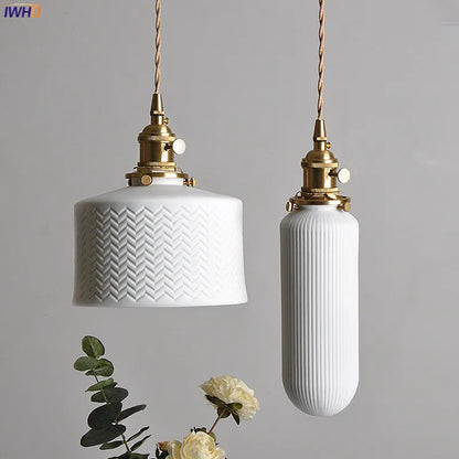 White Ceramic Pendant Lights