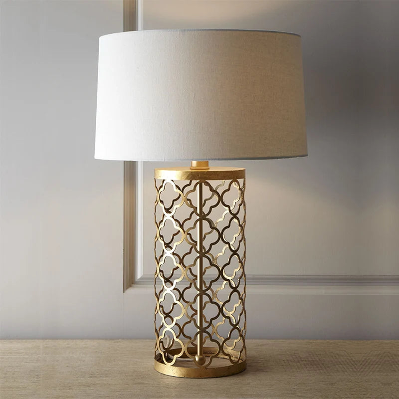 Golden Hollow Table Lamp