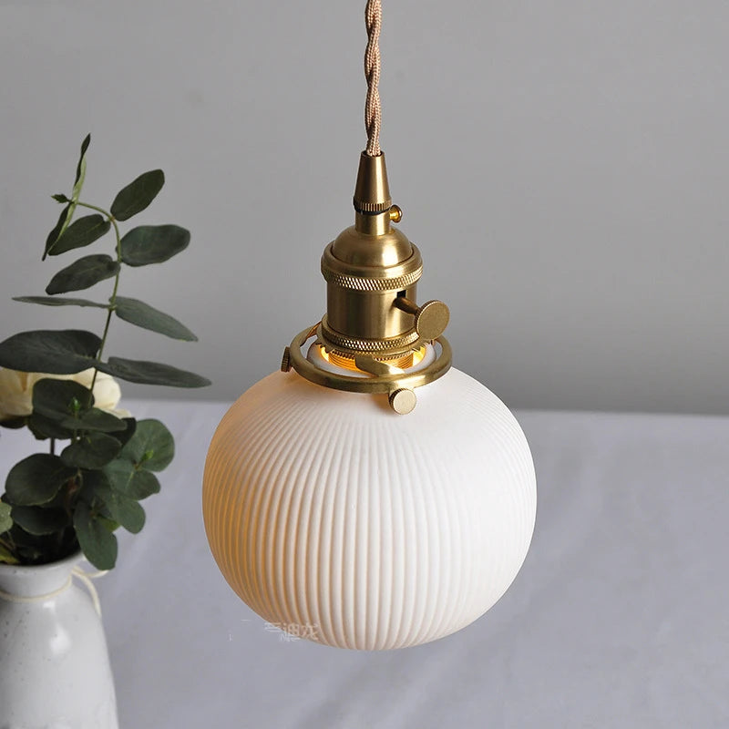 White Ceramic Pendant Lights