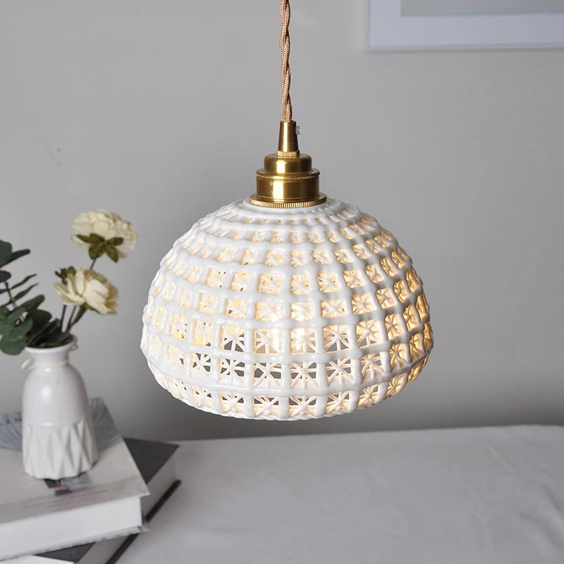 White Ceramic Pendant Lights