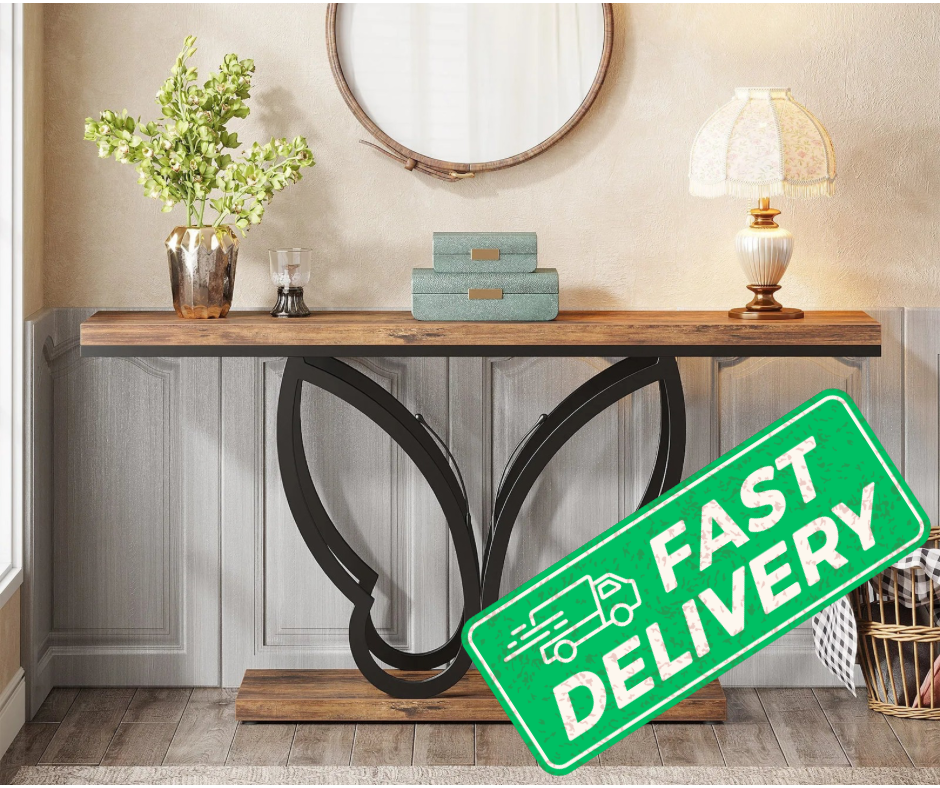 Butterfly Rustic Console Table