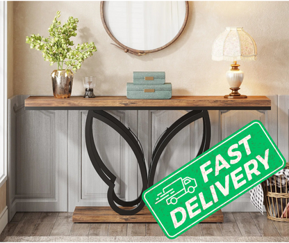 Butterfly Rustic Console Table