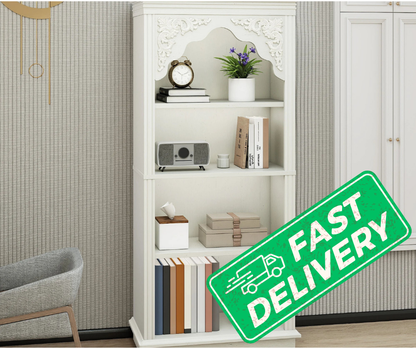 4-Tier Upright Bookcase