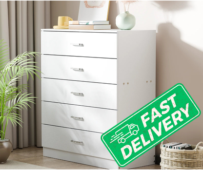 5 Drawer Wood Cabinet Dresser