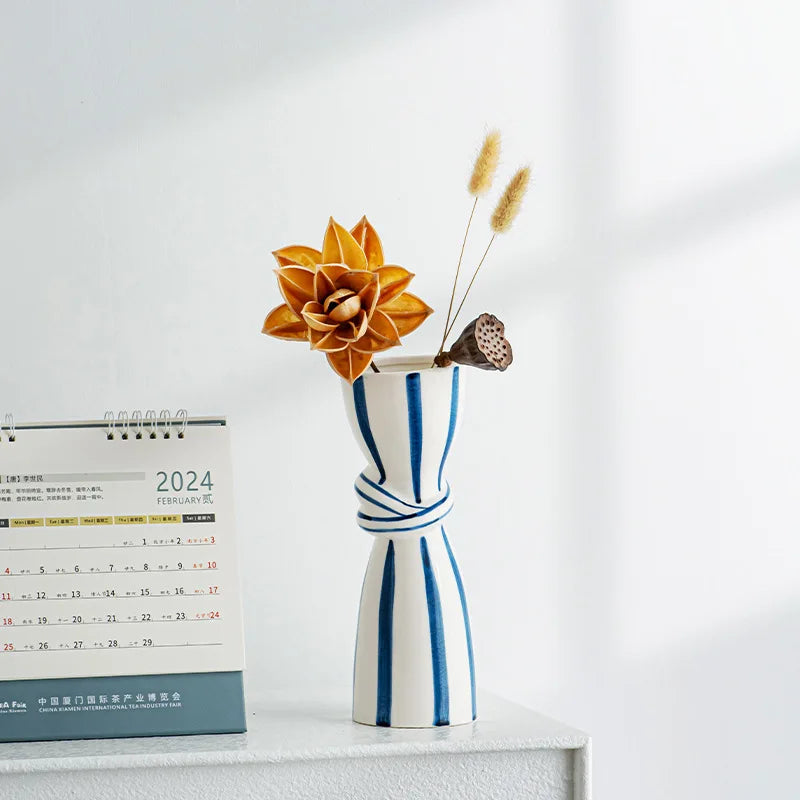 Double Ear Ceramic Vase