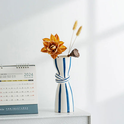 Double Ear Ceramic Vase