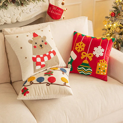 Christmas Plush Throw Pillow Cover