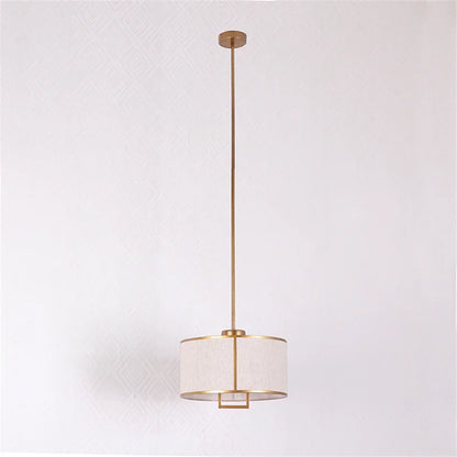 Round Cloth Shade Pendant Light