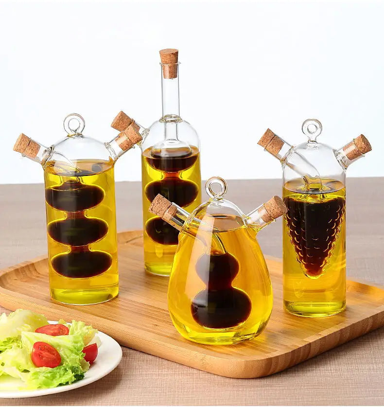 Two-in-one Glass Oil Bottle