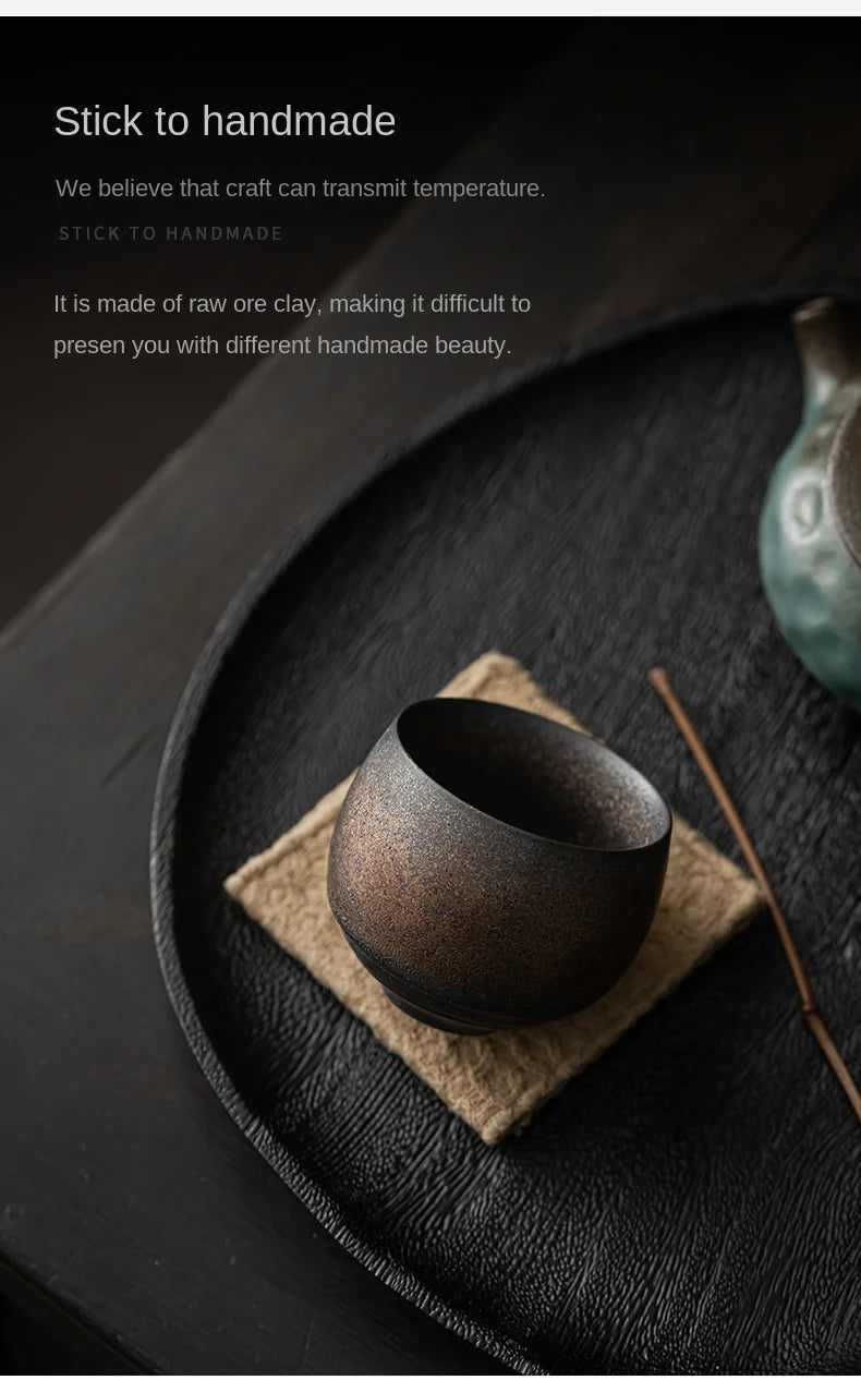 Japanese Style Handmade Stoneware Tea Cup