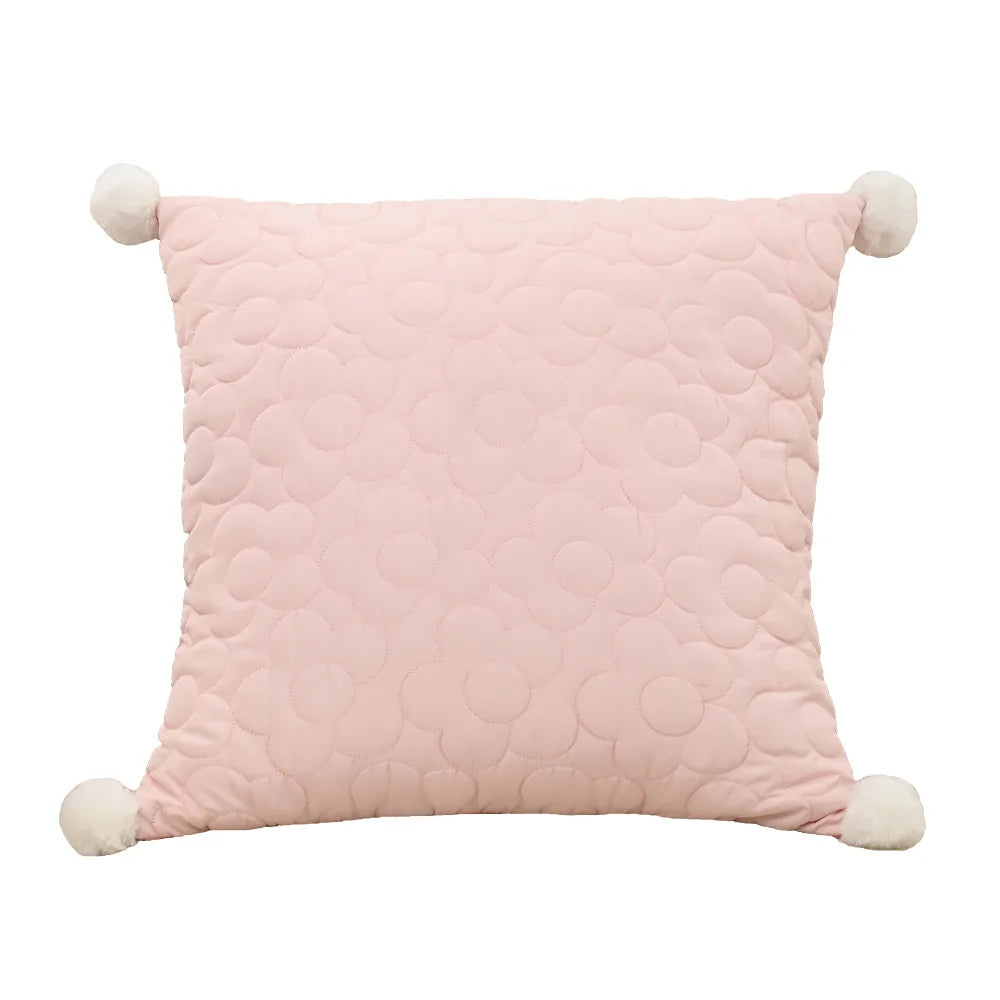 Embroidered Throw Pillow Cover