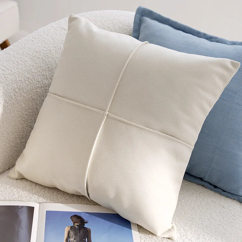 Blue Flower Throw Pillow