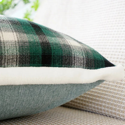 Luxury Green Stamping Throw Pillow Cover