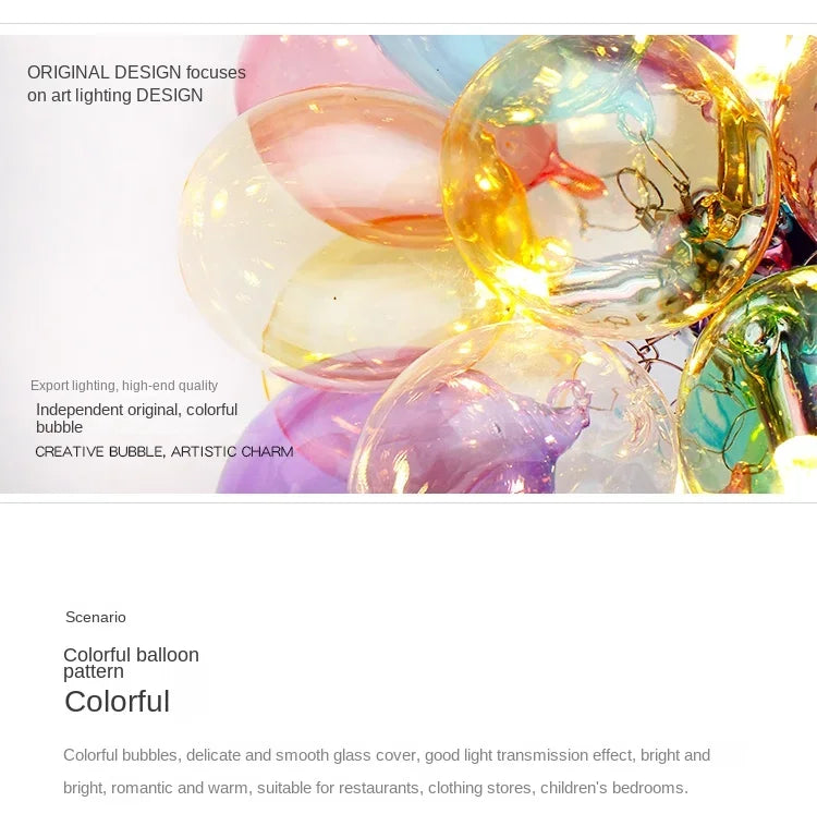 Colorful Balloon Chandelier