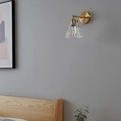 Luxury Brass/Glass Wall Lamp