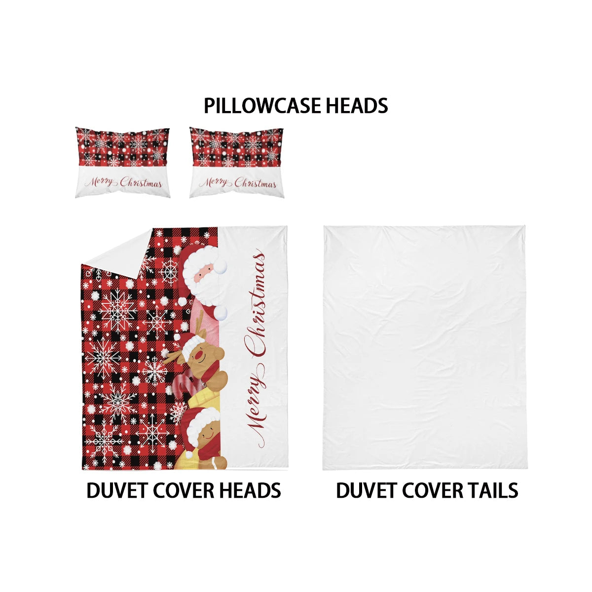 Duvet Christmas Themed 3 pc Set