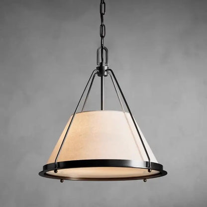 Vintage Fabric Pendant Light
