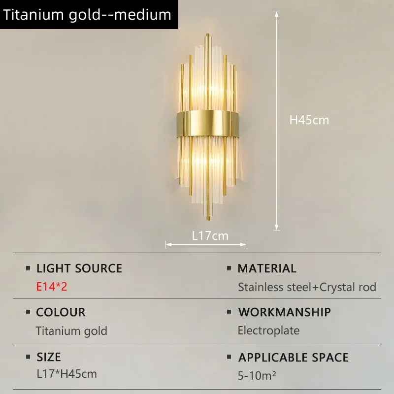 Luxury Crystal Wall Lamp