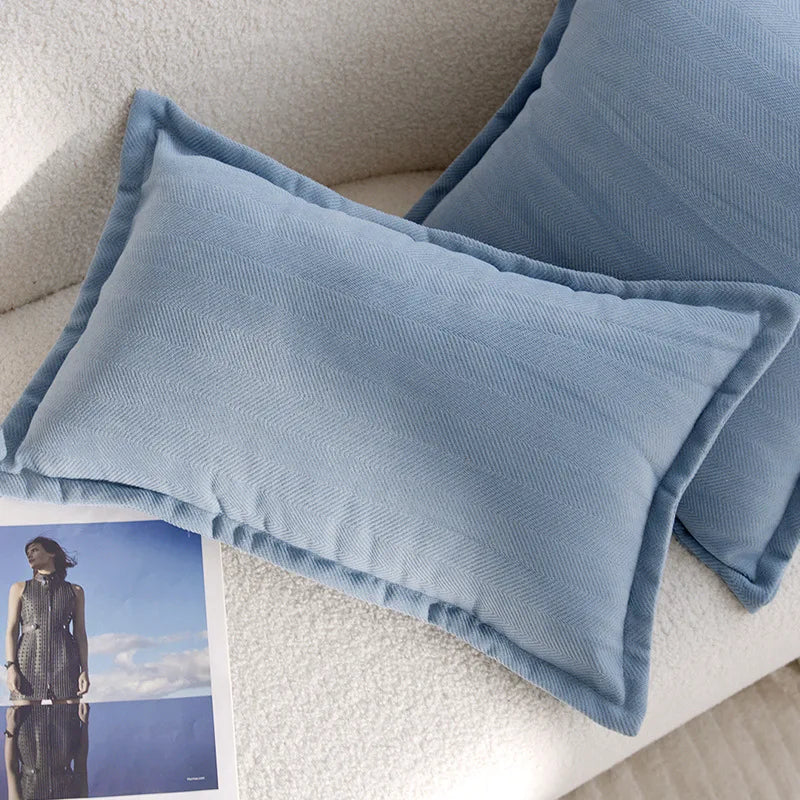 Blue Flower Throw Pillow