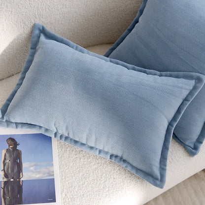 Blue Flower Throw Pillow