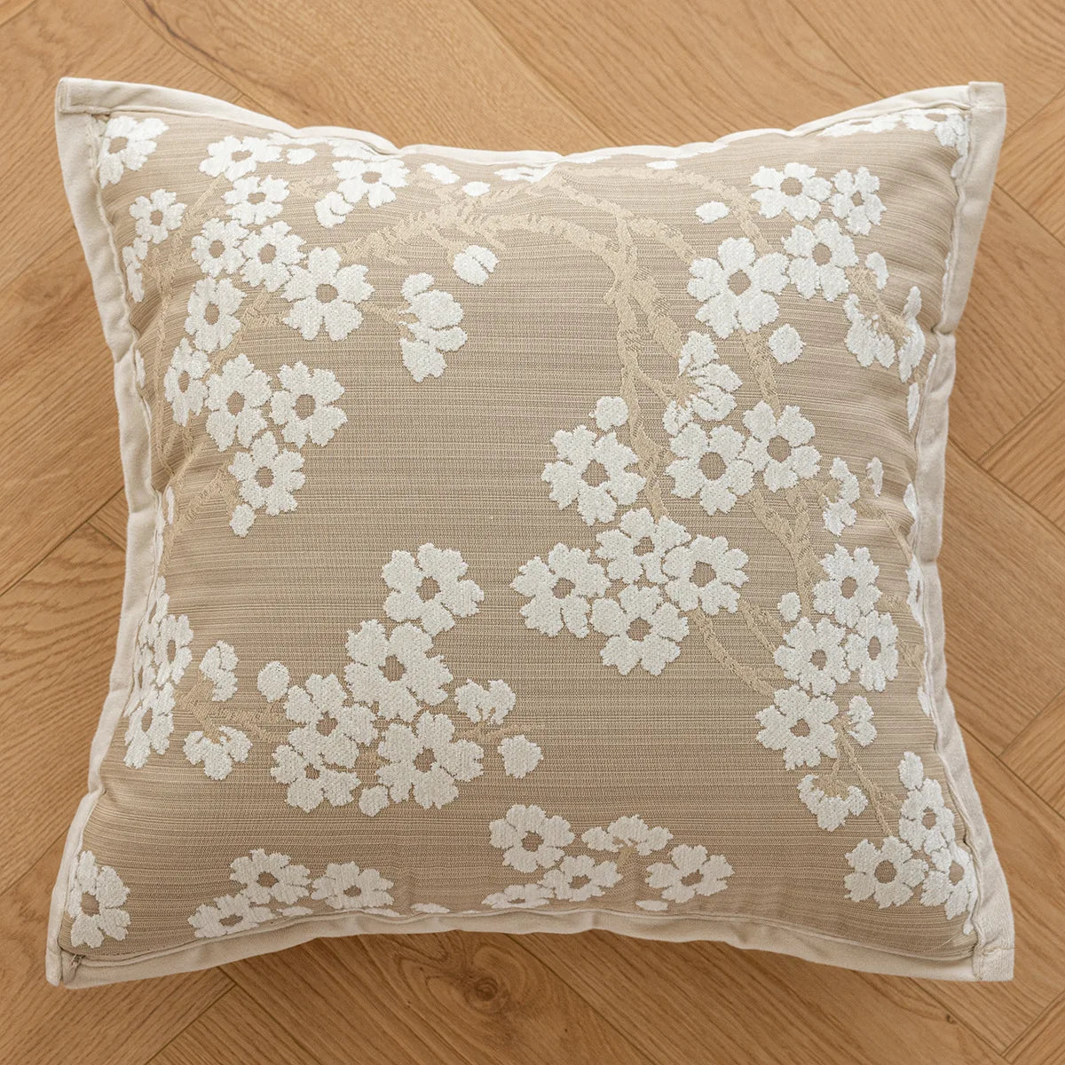 Khaki Throw Pillow Cover