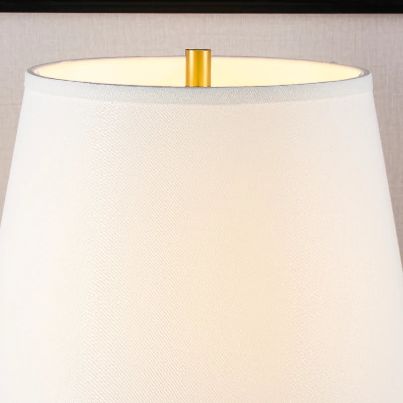 White Crackled Ceramic Table Lamp
