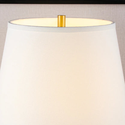 White Crackled Ceramic Table Lamp