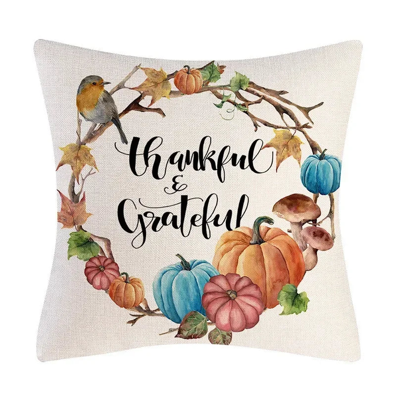 Thanksgiving Cushion Cover