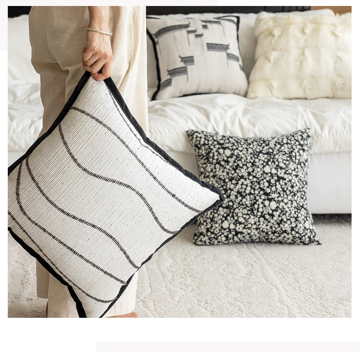 Geometric Pillow Cover Luxury