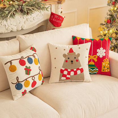 Christmas Plush Throw Pillow Cover