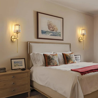 Wire Free Crystal Wall Lamp