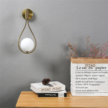 Glass Ball Wall Light