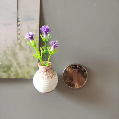 Mini Floral Vase Fridge Stickers