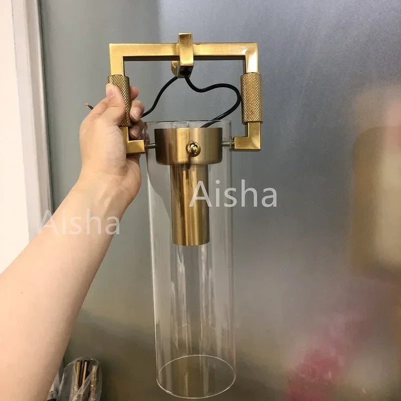Glass Wall Lamp Industrial Style