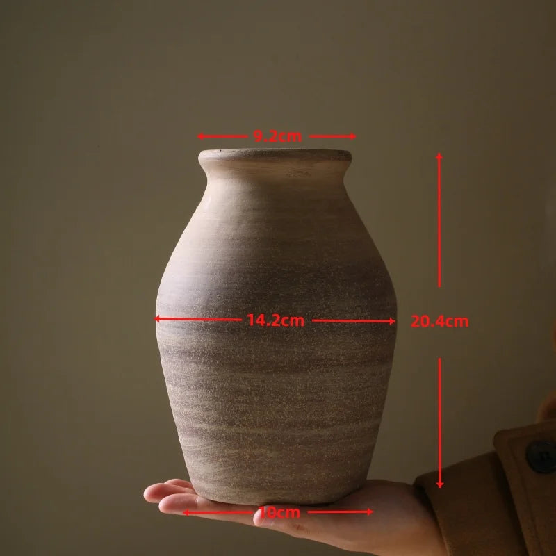Rough Clay Pottery Vase