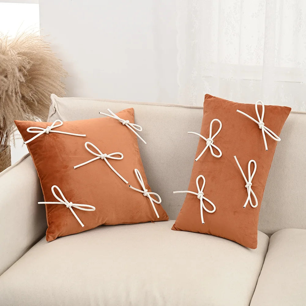 Bow Throw Pillow Cover