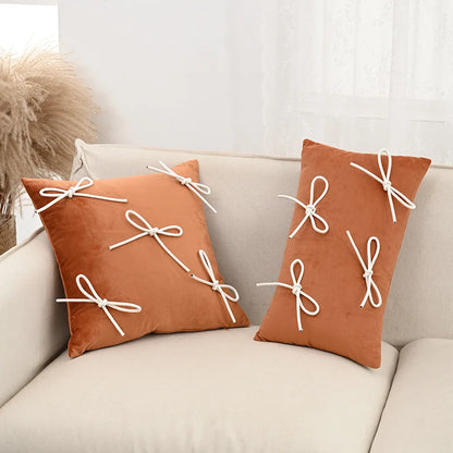 Bow Throw Pillow Cover