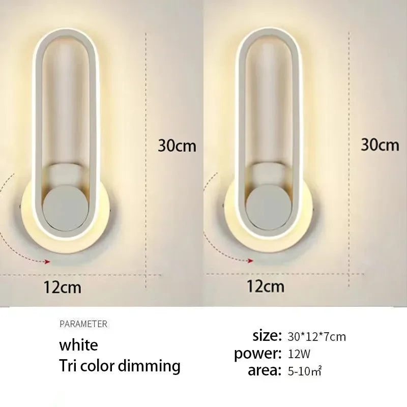 Modern Rotatable LED Wall Sconce
