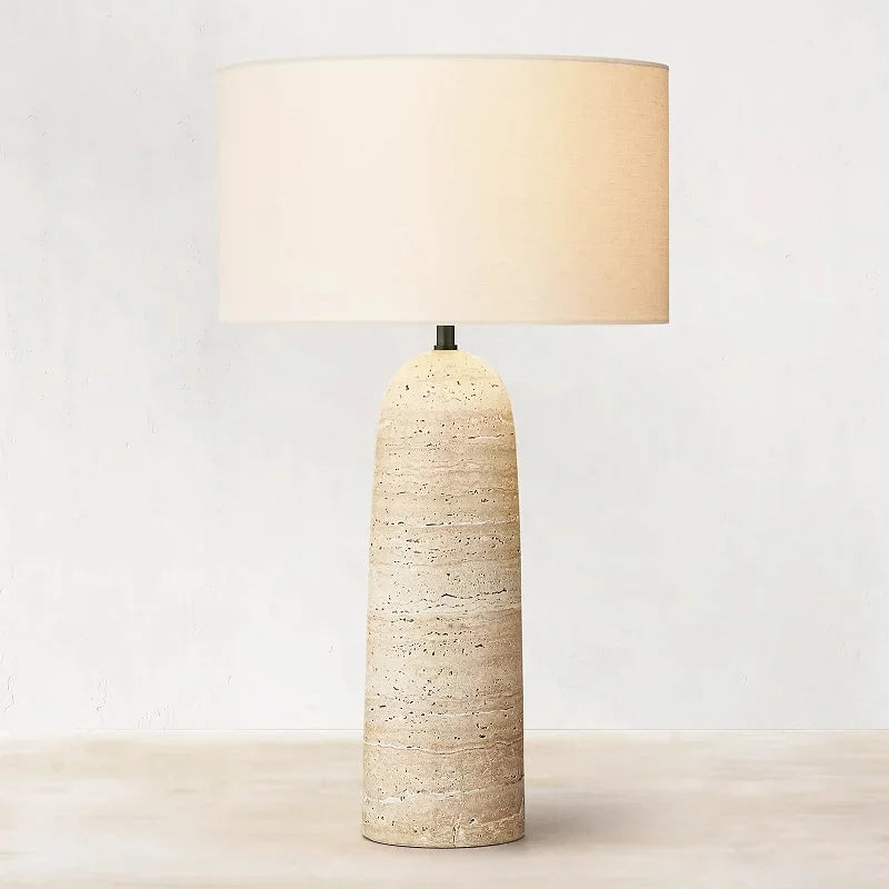 Post-modern Travertine Table Lamp