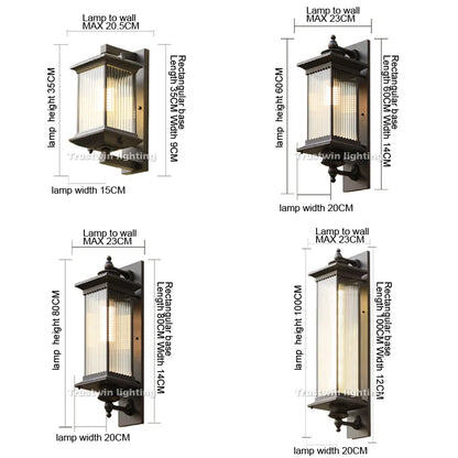 European Style Outdoor Wall Lamp