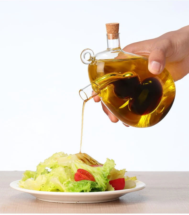 Two-in-one Glass Oil Bottle