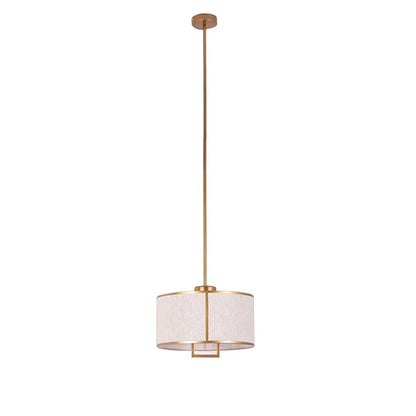Round Cloth Shade Pendant Light