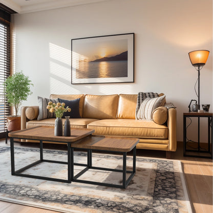 Industrial Coffee Table Set