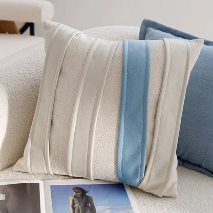 Blue Flower Throw Pillow