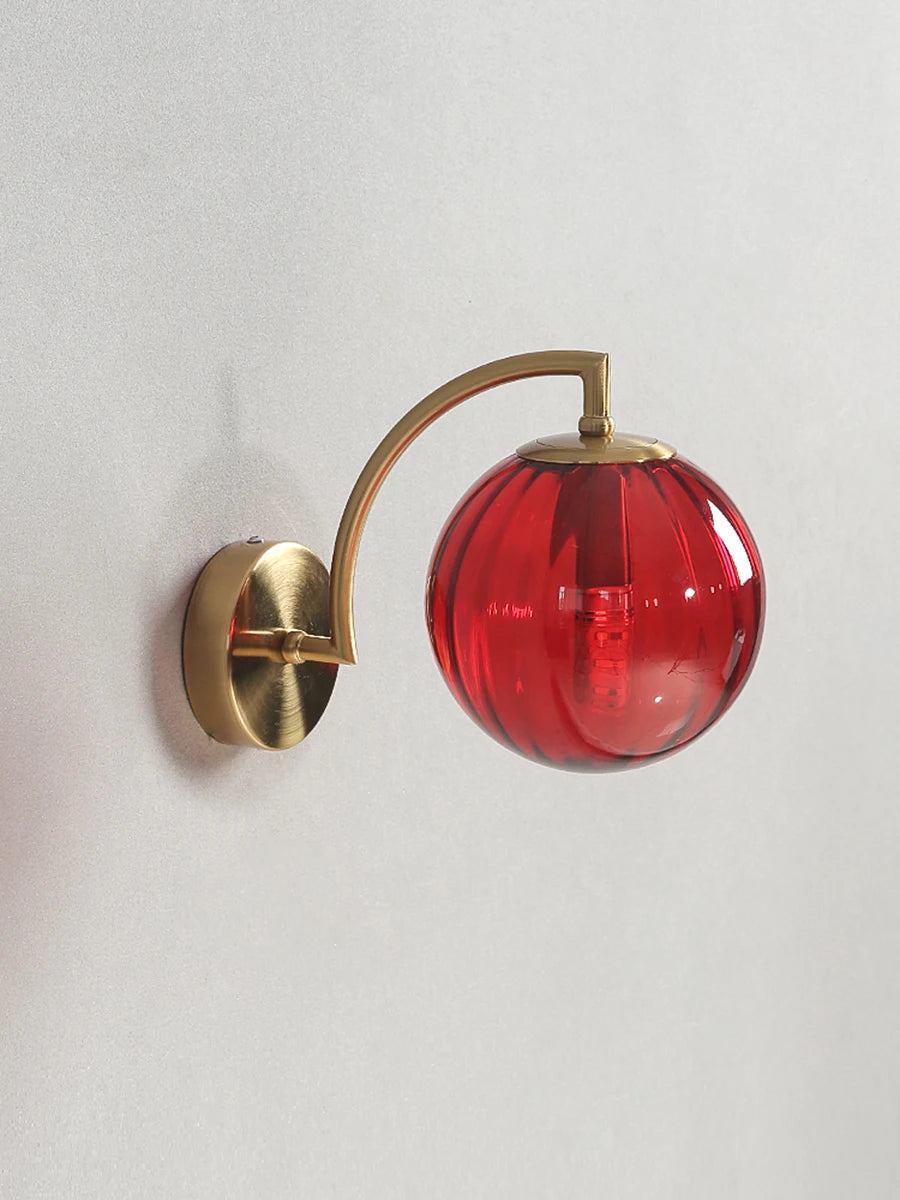 Color Glass Wall Light
