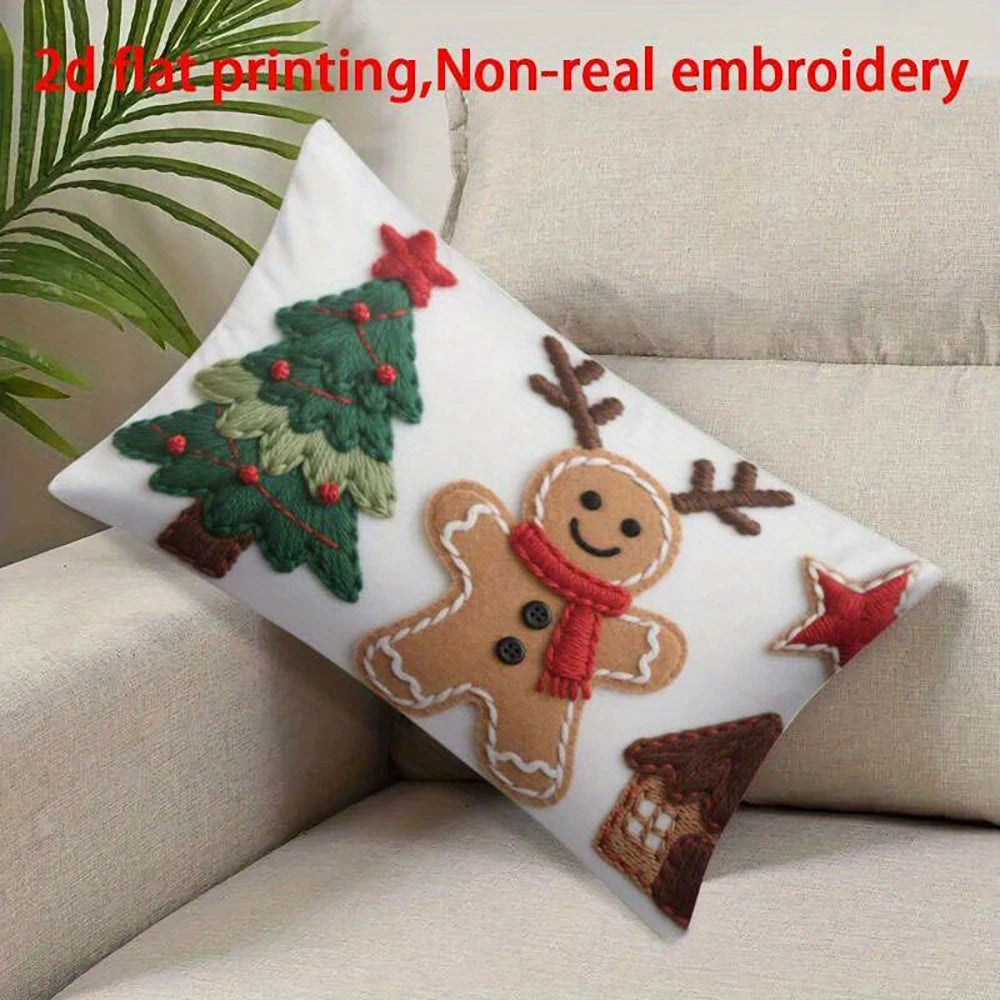 Christmas Pillow Cover Ginger Bread