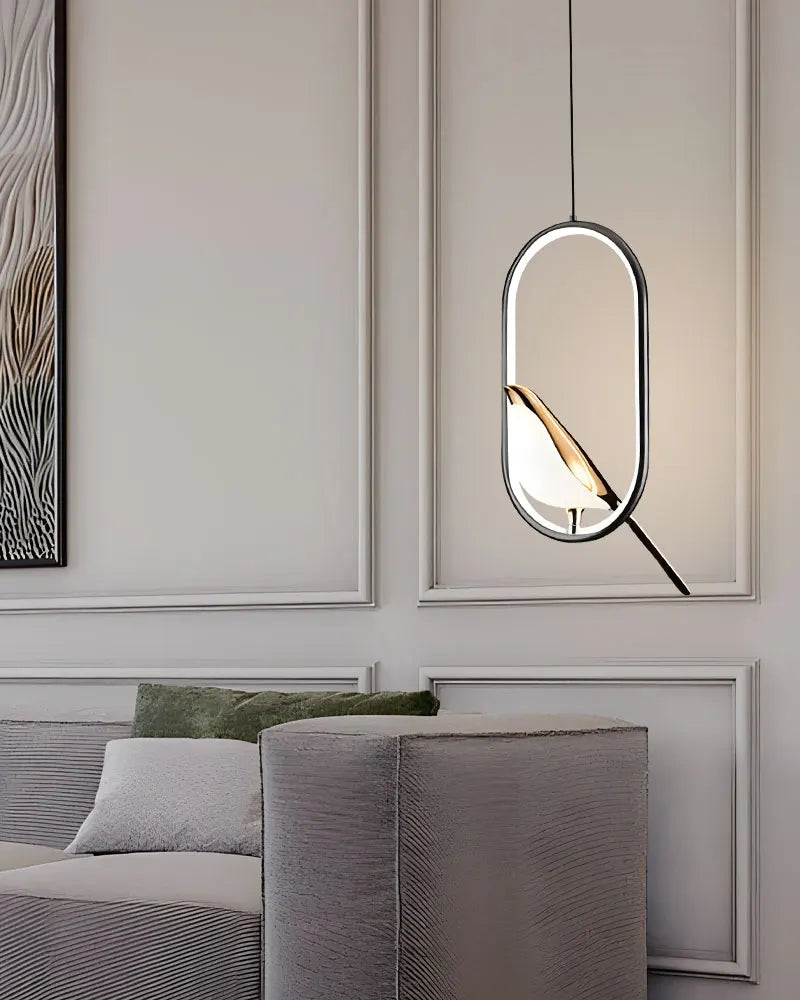 Magpie Bird LED Pendant Light