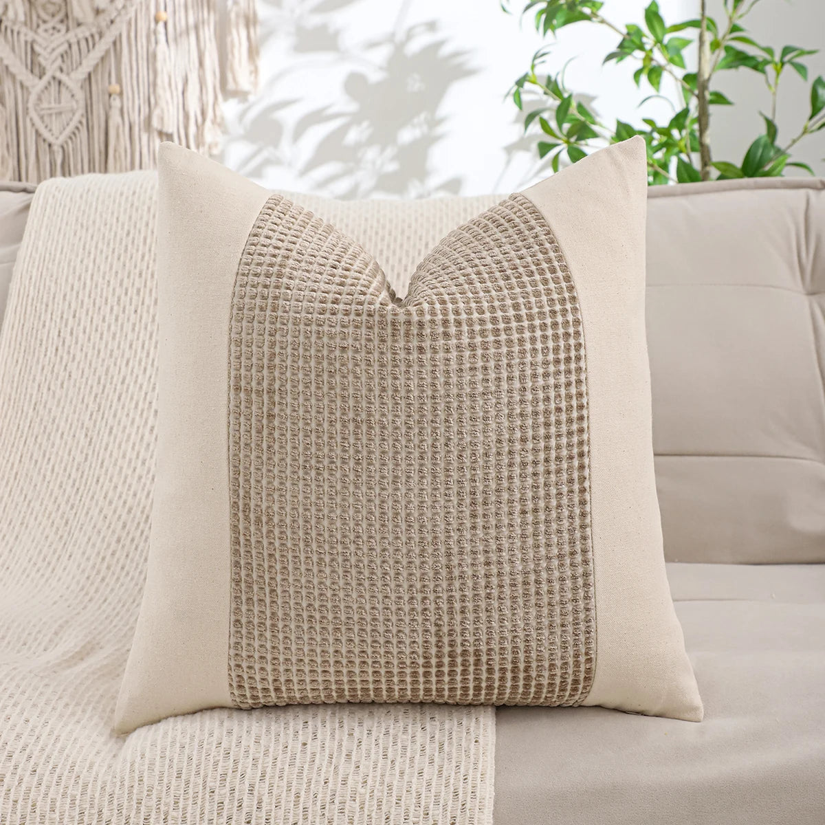 Jacquard Throw Pillow Cover